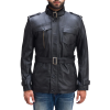 Man Black Leather Jacket