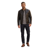 Mens Black Leather Jacket Model