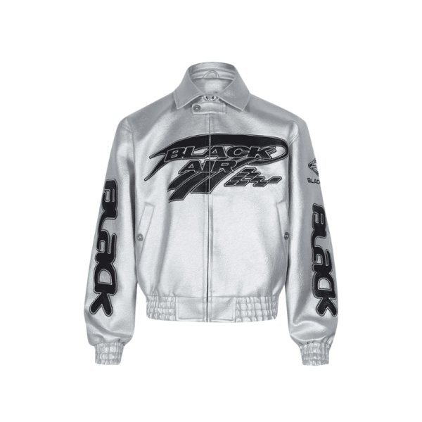 Men's Graphic Leather Jacket