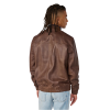 Mens Leather Bomber Jacket Back