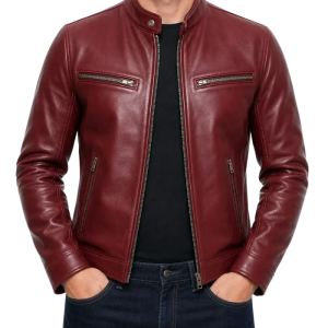 Mens-Red-Jacket-Leather Men's Red Jacket Leather