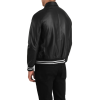 Men's Varsity Leather Jacket Back