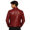 Red-Faux-Leather-Jacket-Back Red Faux Leather Jacket Back