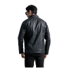 The Washed Leather Motorcycle Jacket Back