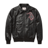 Leather Jacket With Embroidery Leather Jacket With Embroidery