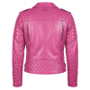Pink Faux Leather Jacket​