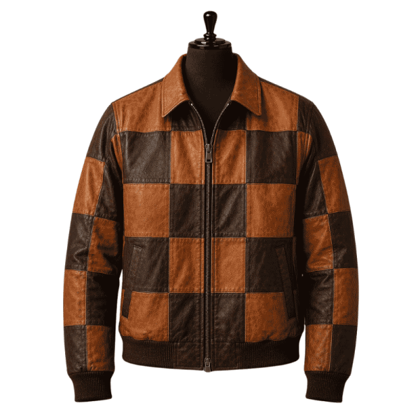 Leather PatchWork Jacket