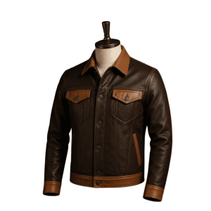 Vintage Leather PatchWork Jacket