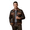 Vintage Leather PatchWork Jacket
