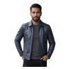 blue leather jacket men blue leather jacket men