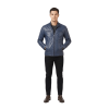 Mens Blue Leather Jacket Mens Blue Leather Jacket
