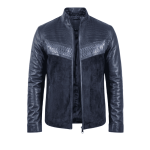 Blue Navy Leather Jacket Blue Navy Leather Jacket