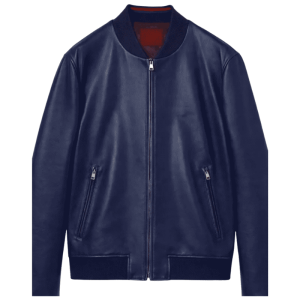 Dark Blue Leather Jacket Dark Blue Leather Jacket