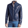 Jacket Leather Blue Jacket Leather Blue
