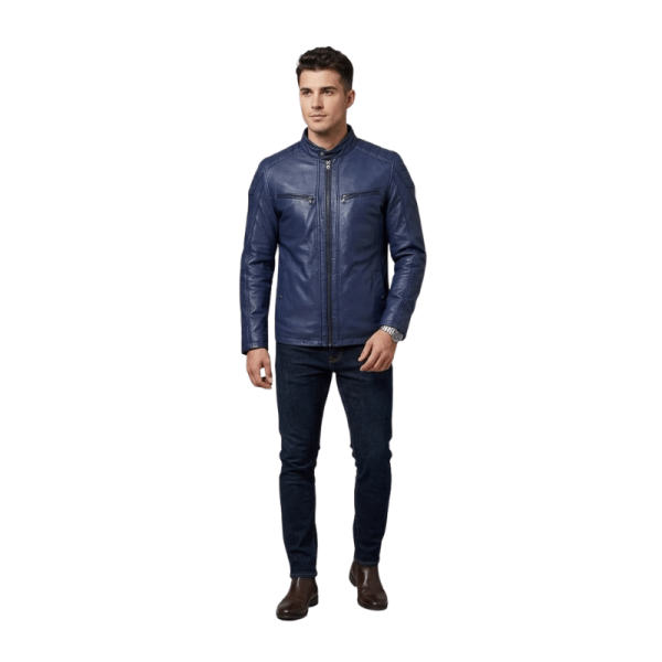 blue colour leather jacket blue colour leather jacket