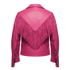 Pink MotorCycle Jacket Leather​