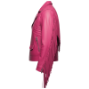 Pink MotorCycle Jacket Leather​