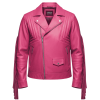 Pink MotorCycle Jacket Leather​