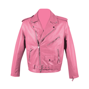 Light Pink Leather Jacket​