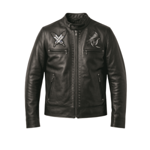 Leather Embroidered Jacket Leather Embroidered Jacket