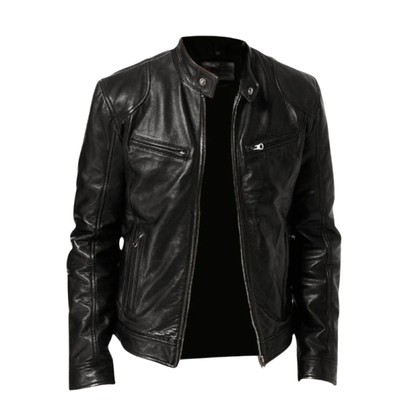 Vintage Black Leather Jacket