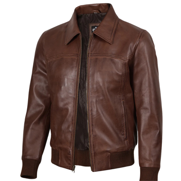 Vintage Bomber Jacket Leather