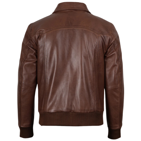 Vintage Bomber Jacket Leather Back