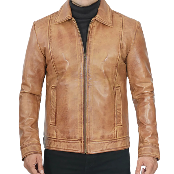 Vintage Leather Jacket Mens