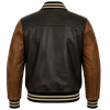 Vintage-Leather-Varsity-Jacket-Back Vintage Leather Varsity Jacket Back