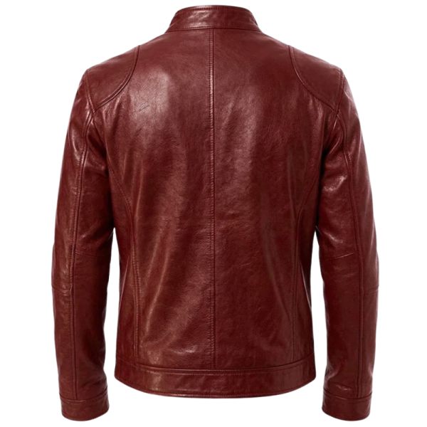 Vintage-Red-Leather-Jacket-Back Vintage Red Leather Jacket Back