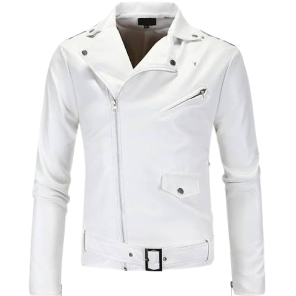 White-Leather-Jacket-Male White Leather Jacket Male