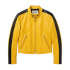 Yellow And Black Leather Jacket