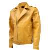 Yellow-Cropped-Leather-Jacket Yellow Cropped Leather Jacket